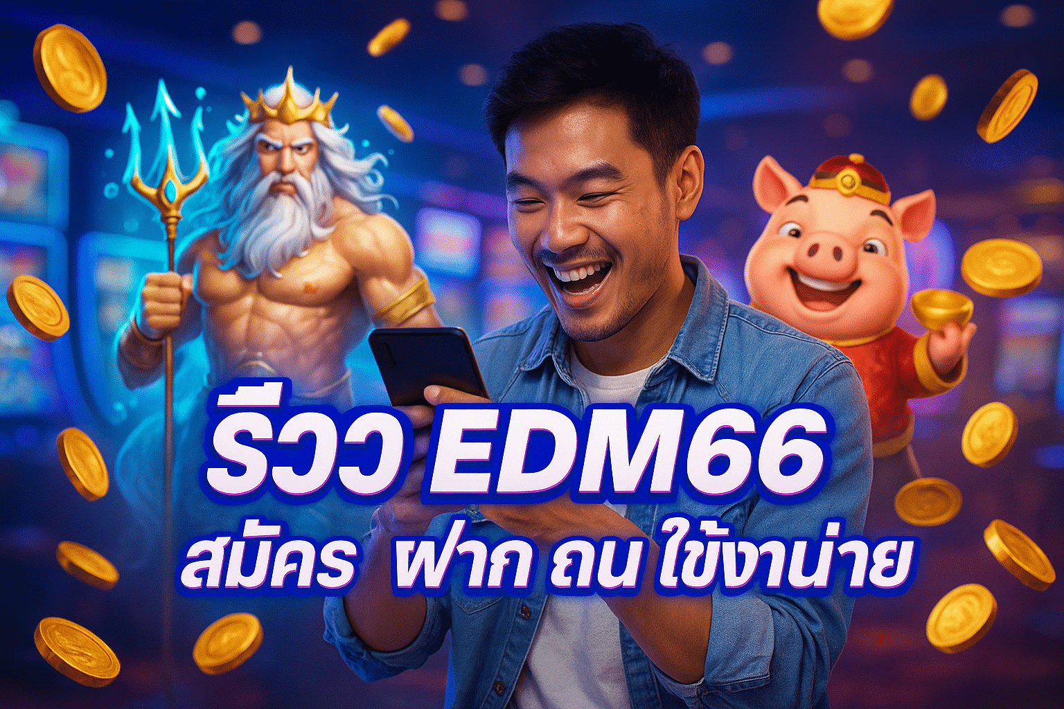 รีวิว EDM66 สมัคร ฝาก ถอน ใช้งานง่าย