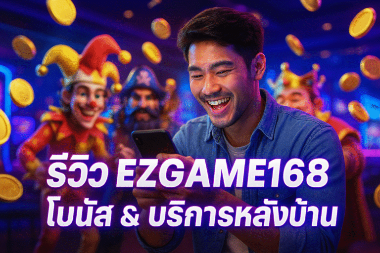 รีวิว EZGAME168 โบนัส & บริการหลังบ้าน